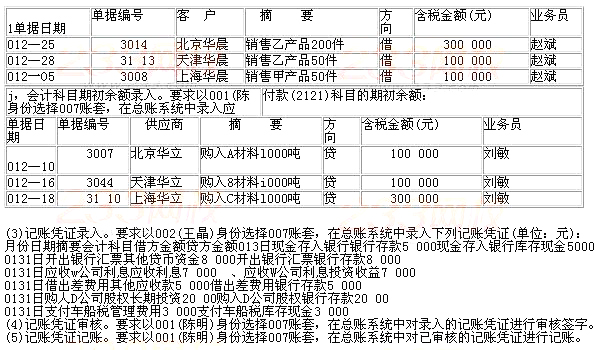 2011年湖南會計從業電算化真題