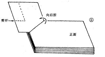 會計憑證裝訂方法圖解第二步